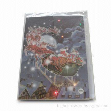 Postcard, Ideal for Holiday Season, Made of 250g White Paper Card, with Printing